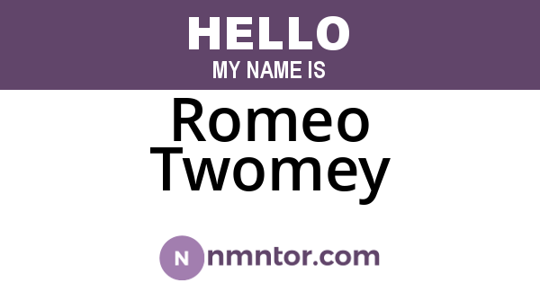 Romeo Twomey