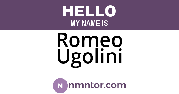 Romeo Ugolini