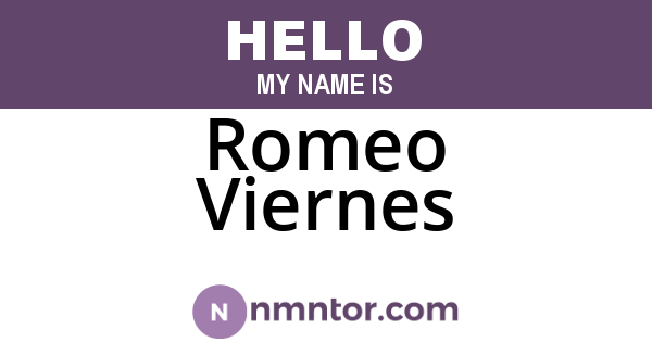 Romeo Viernes