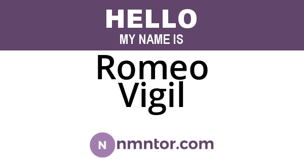 Romeo Vigil