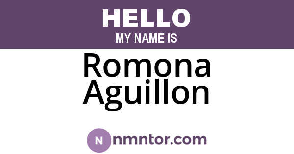 Romona Aguillon