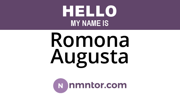 Romona Augusta