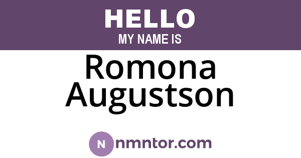 Romona Augustson