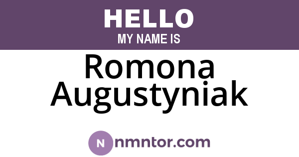 Romona Augustyniak