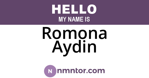 Romona Aydin
