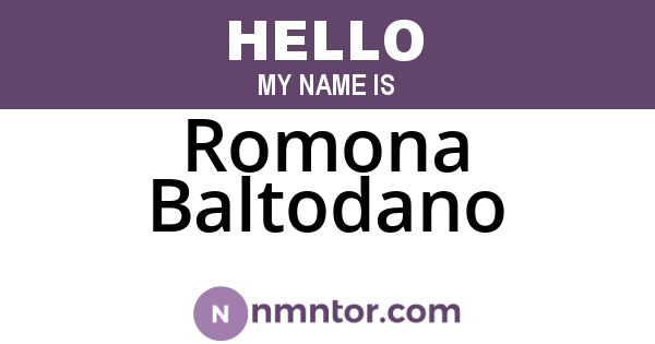 Romona Baltodano