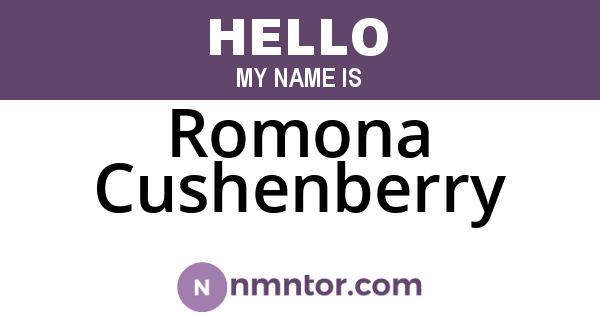 Romona Cushenberry