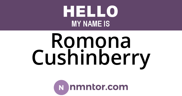 Romona Cushinberry
