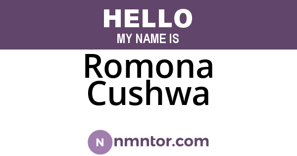 Romona Cushwa