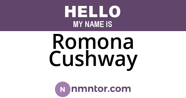 Romona Cushway