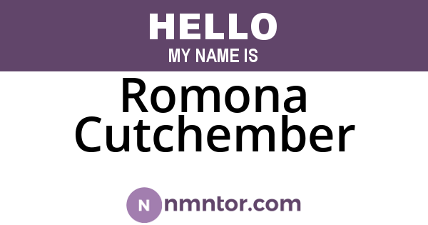 Romona Cutchember