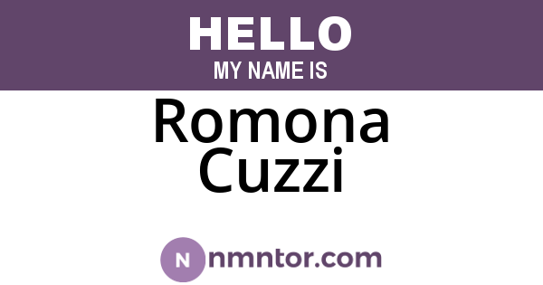 Romona Cuzzi