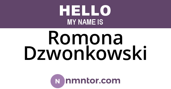 Romona Dzwonkowski