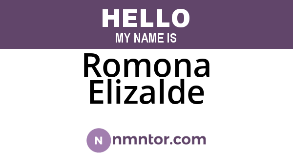 Romona Elizalde