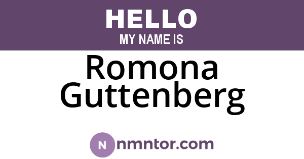 Romona Guttenberg