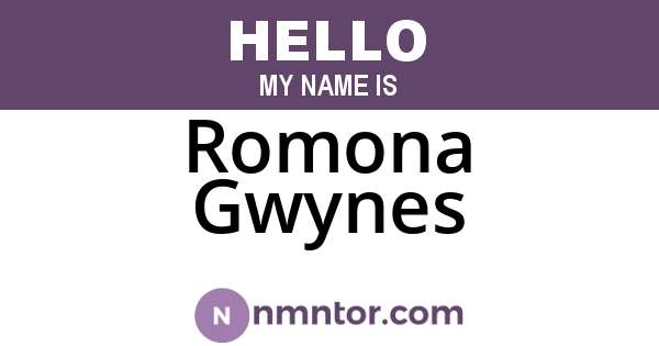 Romona Gwynes