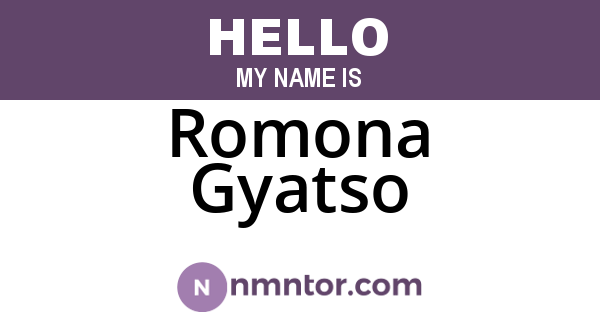Romona Gyatso