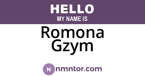 Romona Gzym
