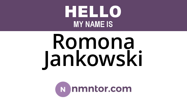 Romona Jankowski