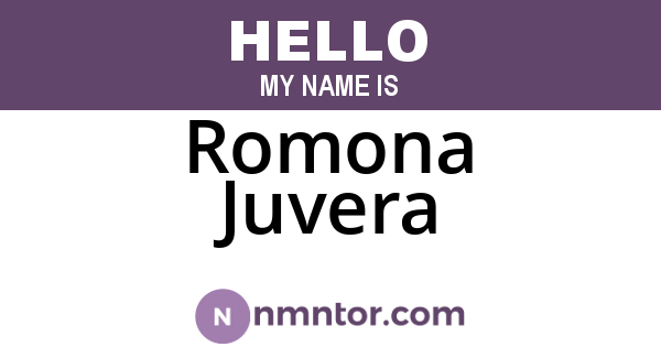 Romona Juvera