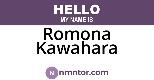 Romona Kawahara