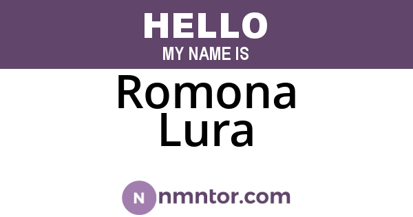 Romona Lura