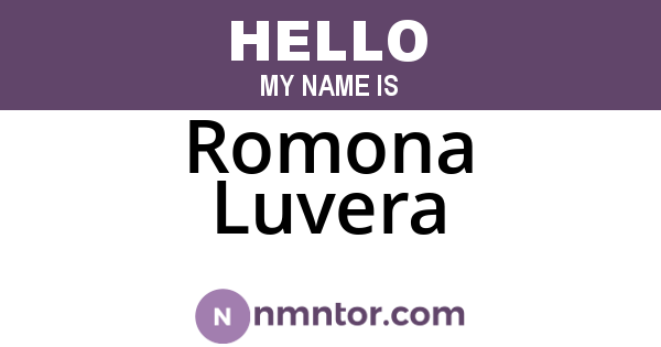 Romona Luvera