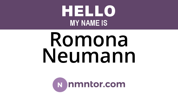Romona Neumann