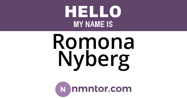 Romona Nyberg