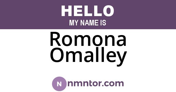 Romona Omalley