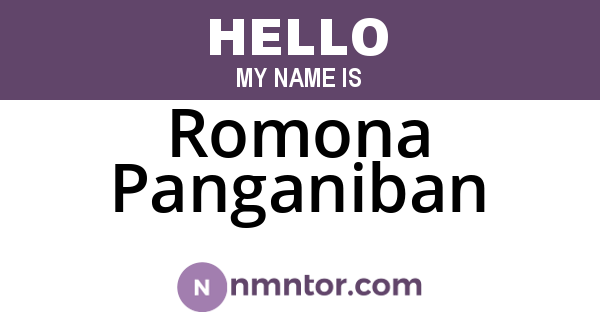 Romona Panganiban