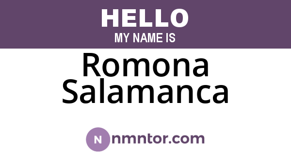 Romona Salamanca