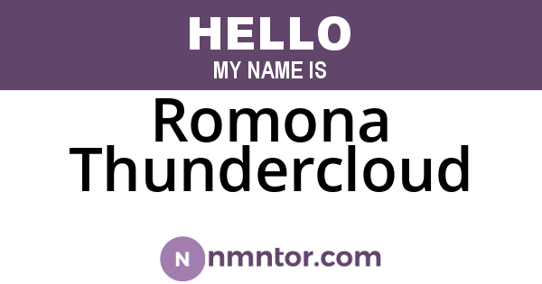 Romona Thundercloud