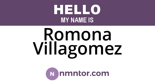 Romona Villagomez
