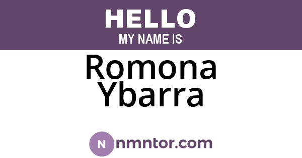 Romona Ybarra
