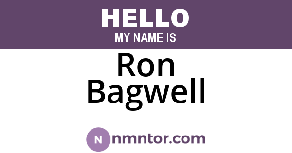 Ron Bagwell