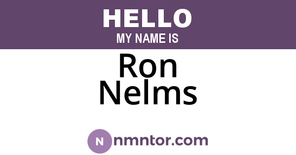 Ron Nelms