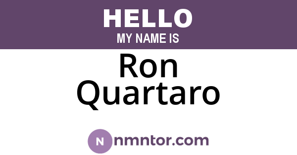 Ron Quartaro