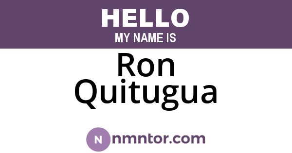 Ron Quitugua