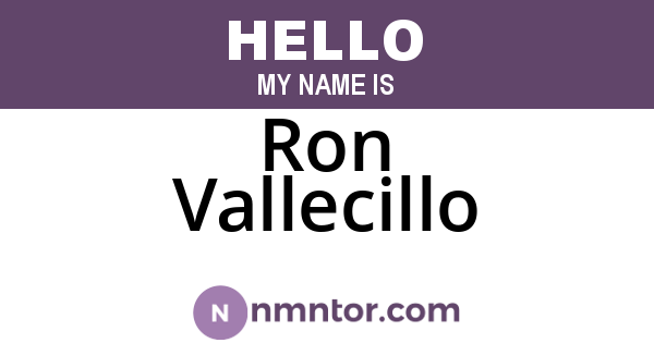 Ron Vallecillo