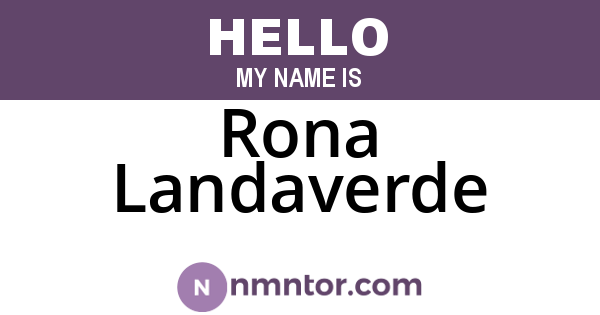 Rona Landaverde