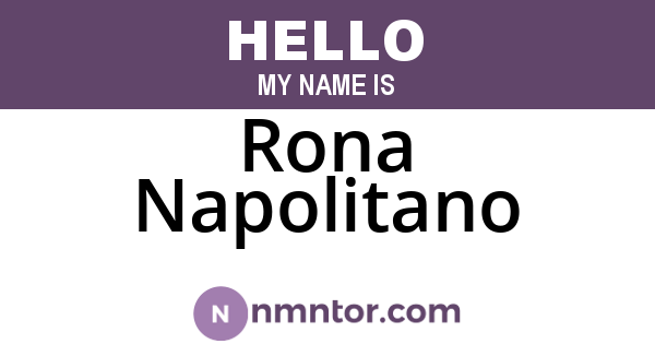 Rona Napolitano