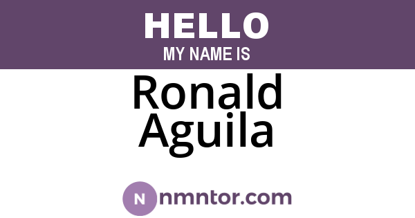 Ronald Aguila
