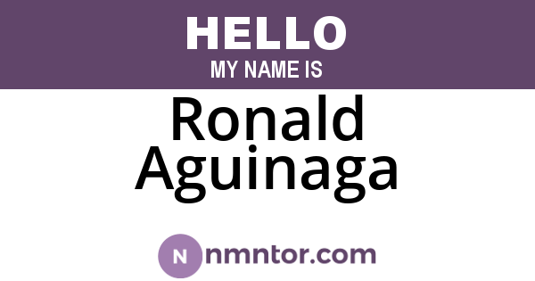 Ronald Aguinaga