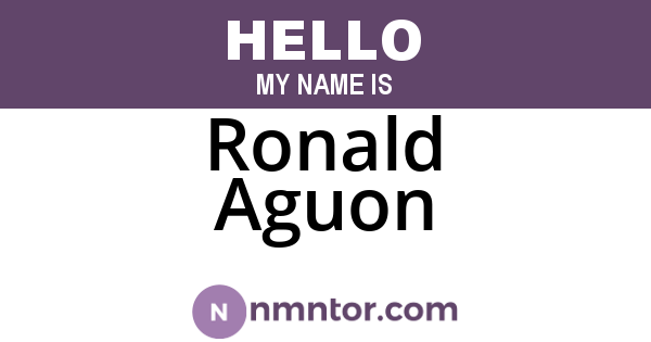 Ronald Aguon