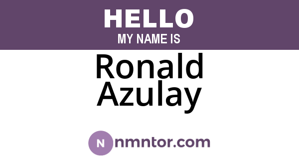 Ronald Azulay