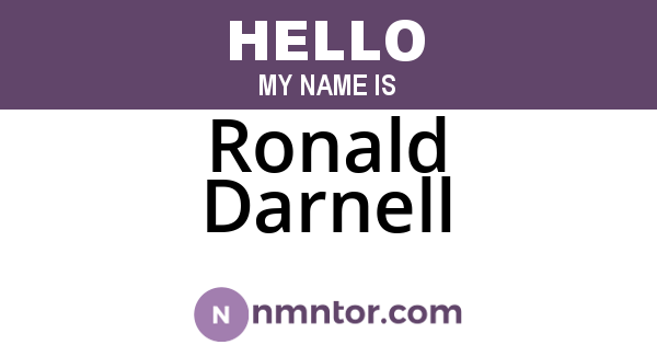 Ronald Darnell
