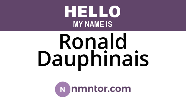 Ronald Dauphinais