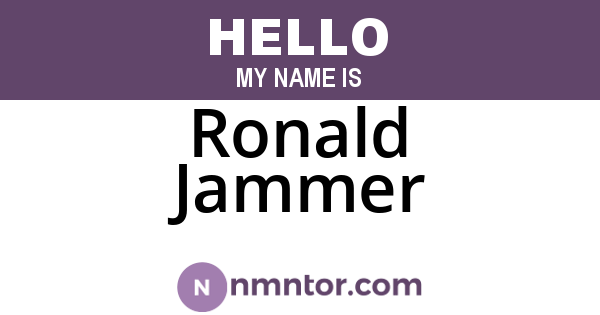 Ronald Jammer