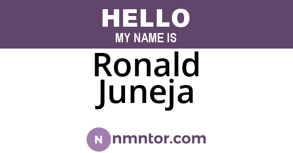 Ronald Juneja